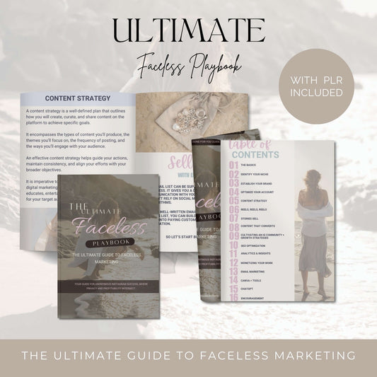 Faceless Instagram Marketing Guide – Editable & Resellable