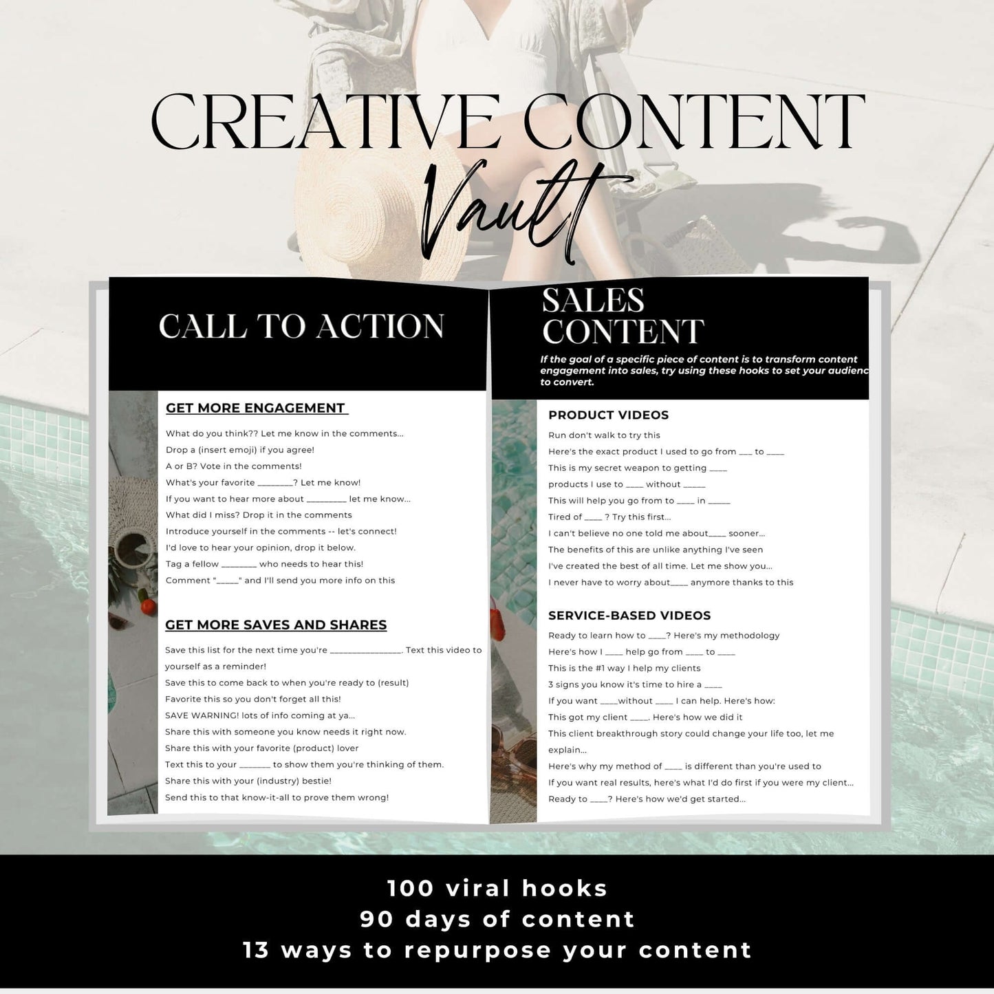 The Creative Content Vault comes with Private Label Rights – rebrand, edit, and sell as your own