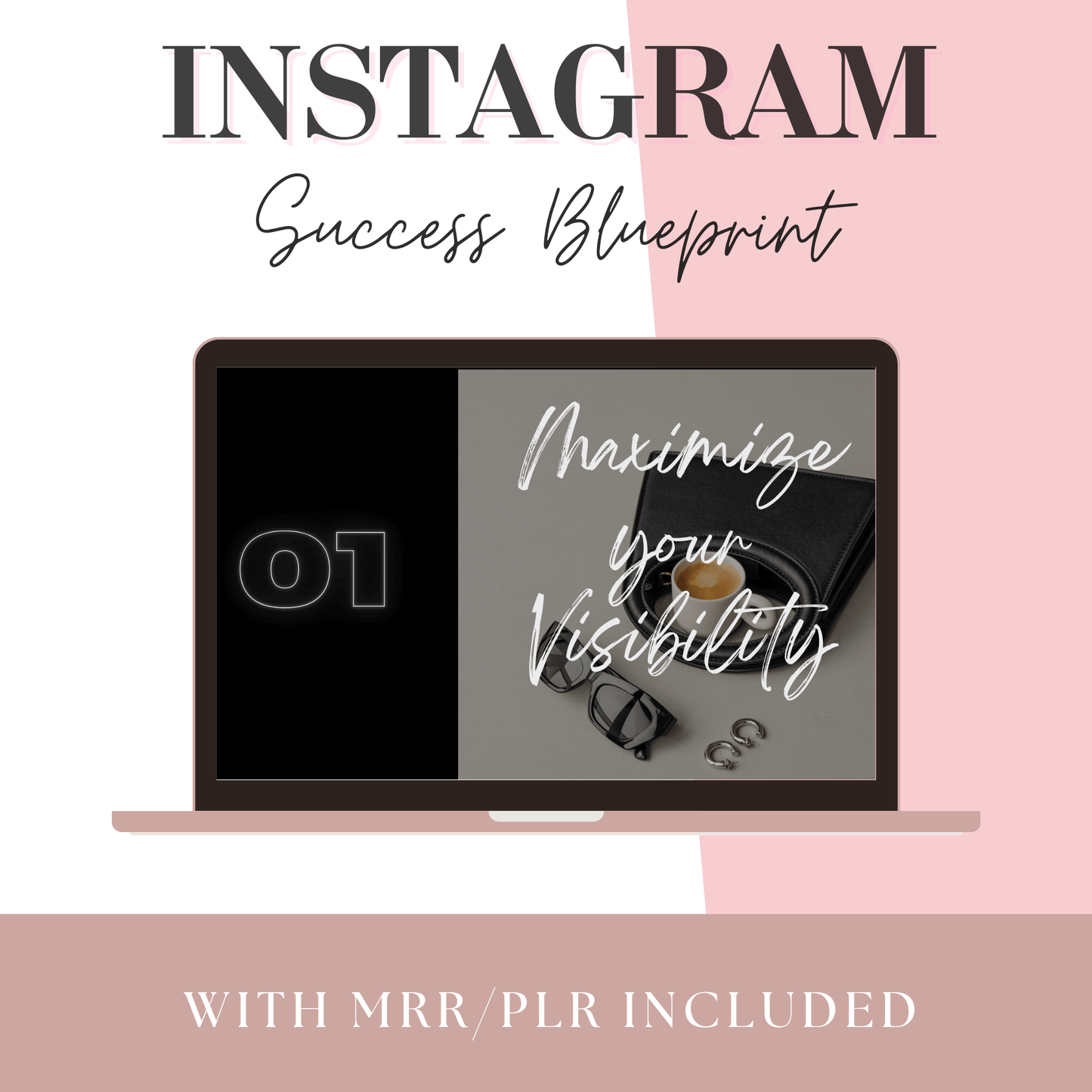Comprehensive social media marketing course for Instagram growth with PLR/MRR rights, featuring viral content strategies and algorithm insights